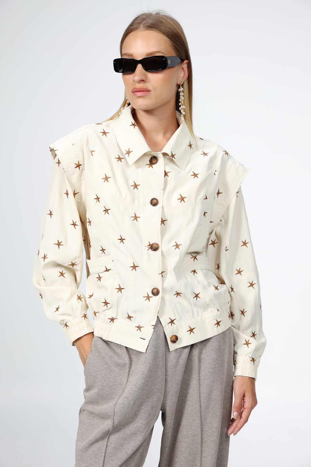 Puzzle Cream Stars Jacket