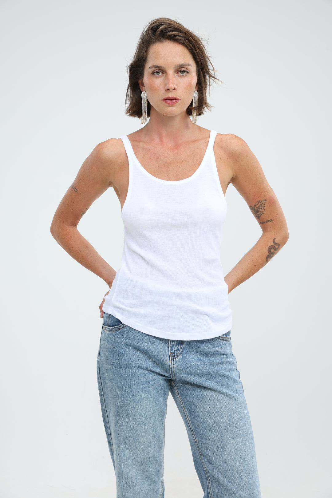 Clean55 White Tank