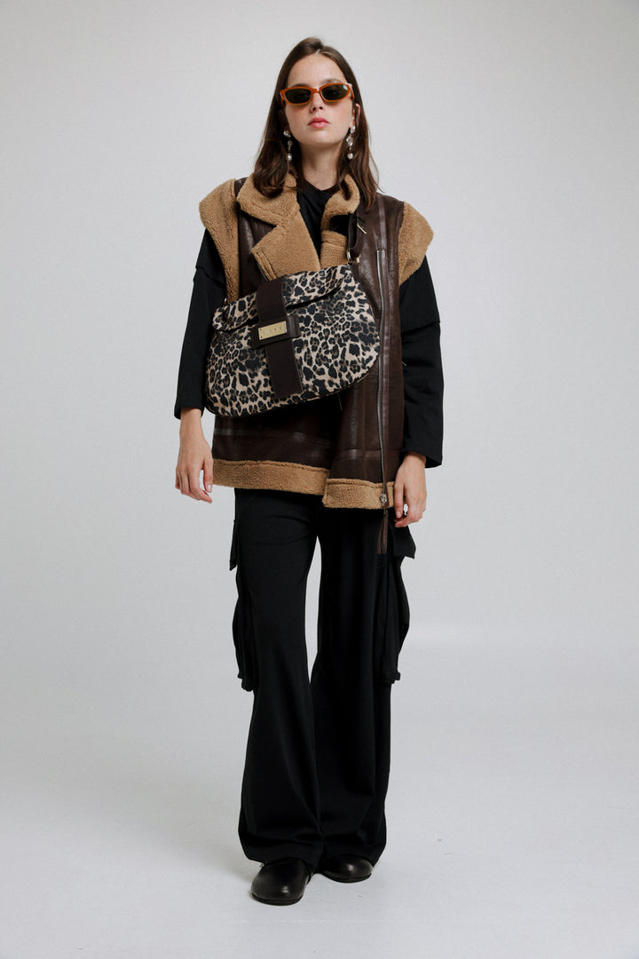 Art Leopard Bag