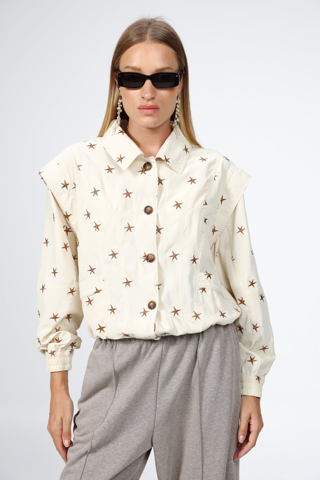 Puzzle Cream Stars Jacket