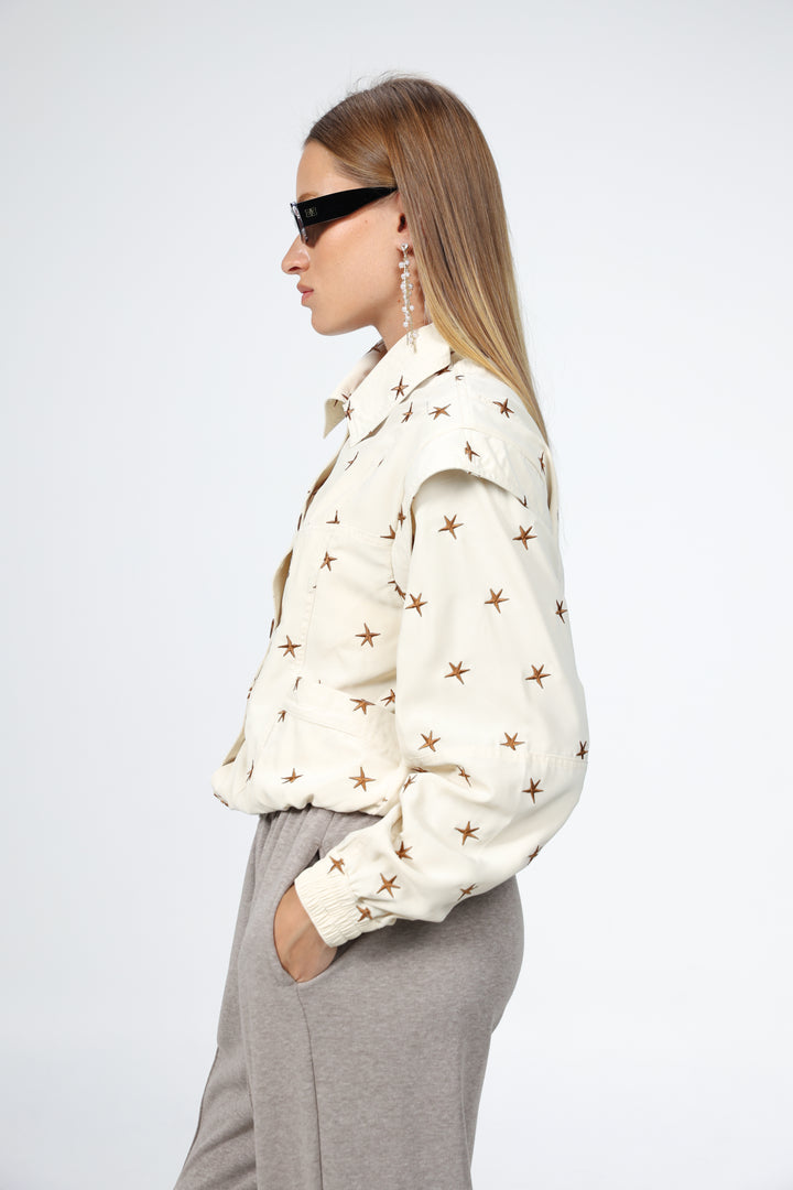 Puzzle Cream Stars Jacket