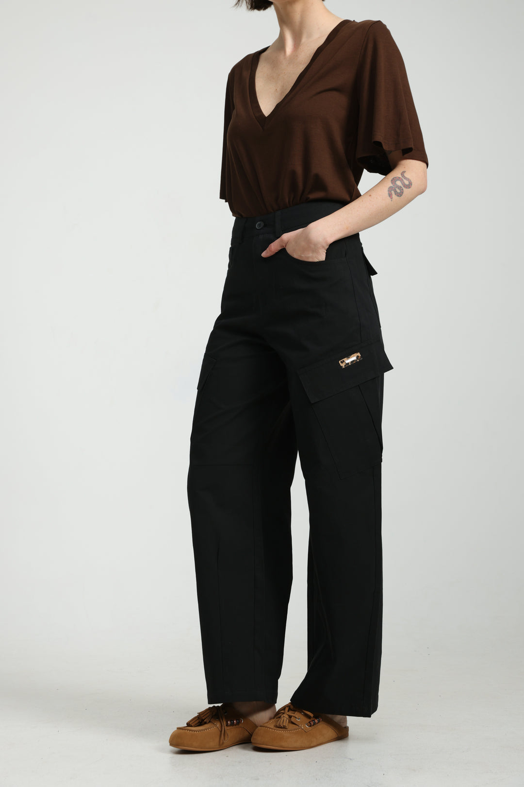 Getting Black Cargo Bottoms