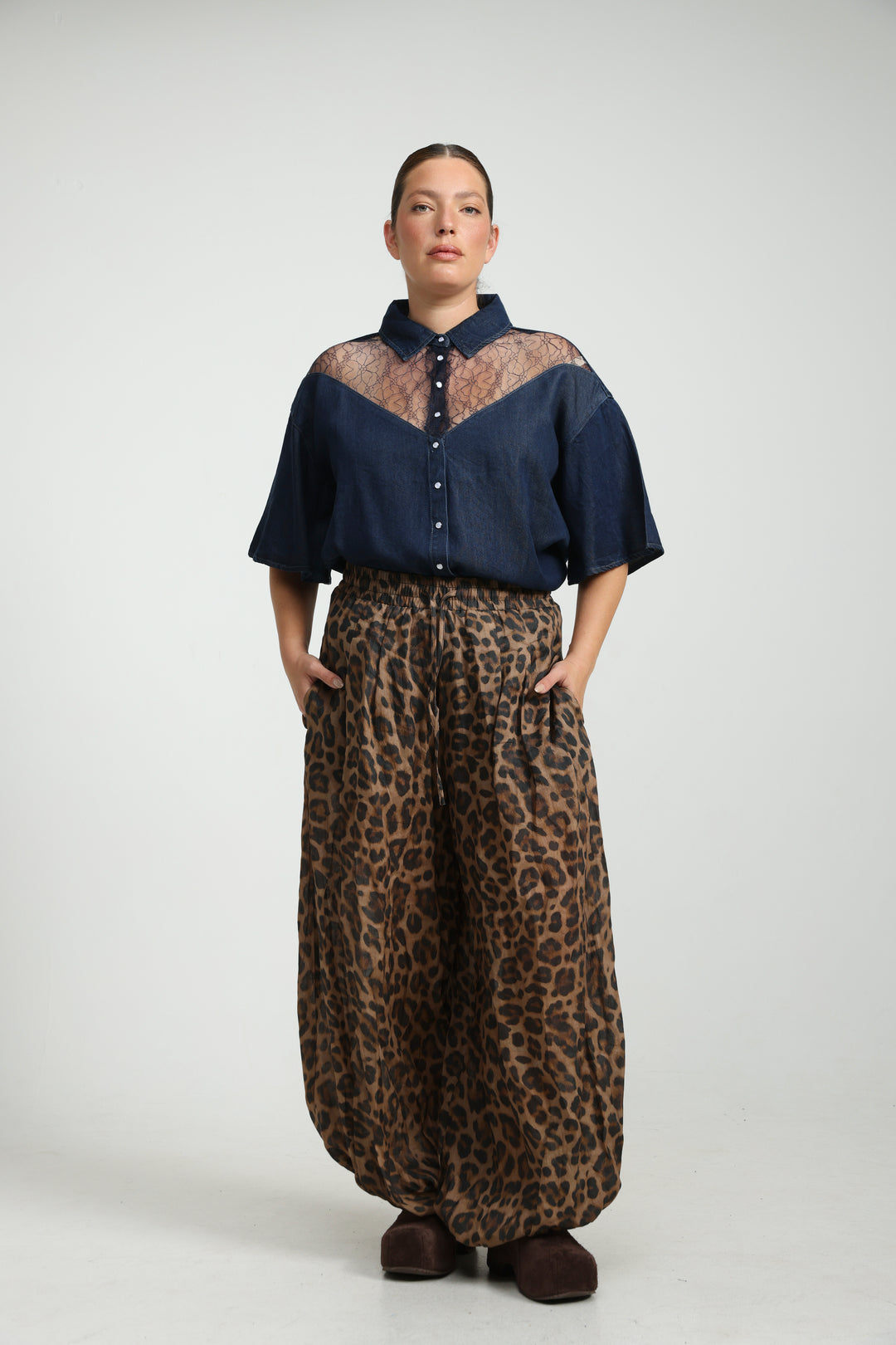 Reorganized Dark Blue Soft Denim T-Shirt