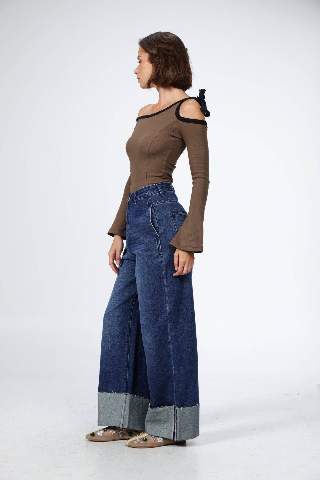 Tied Brown Shirt