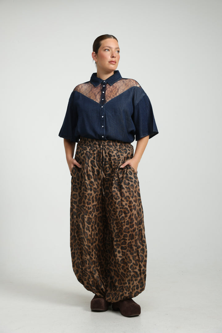 Reorganized Dark Blue Soft Denim T-Shirt