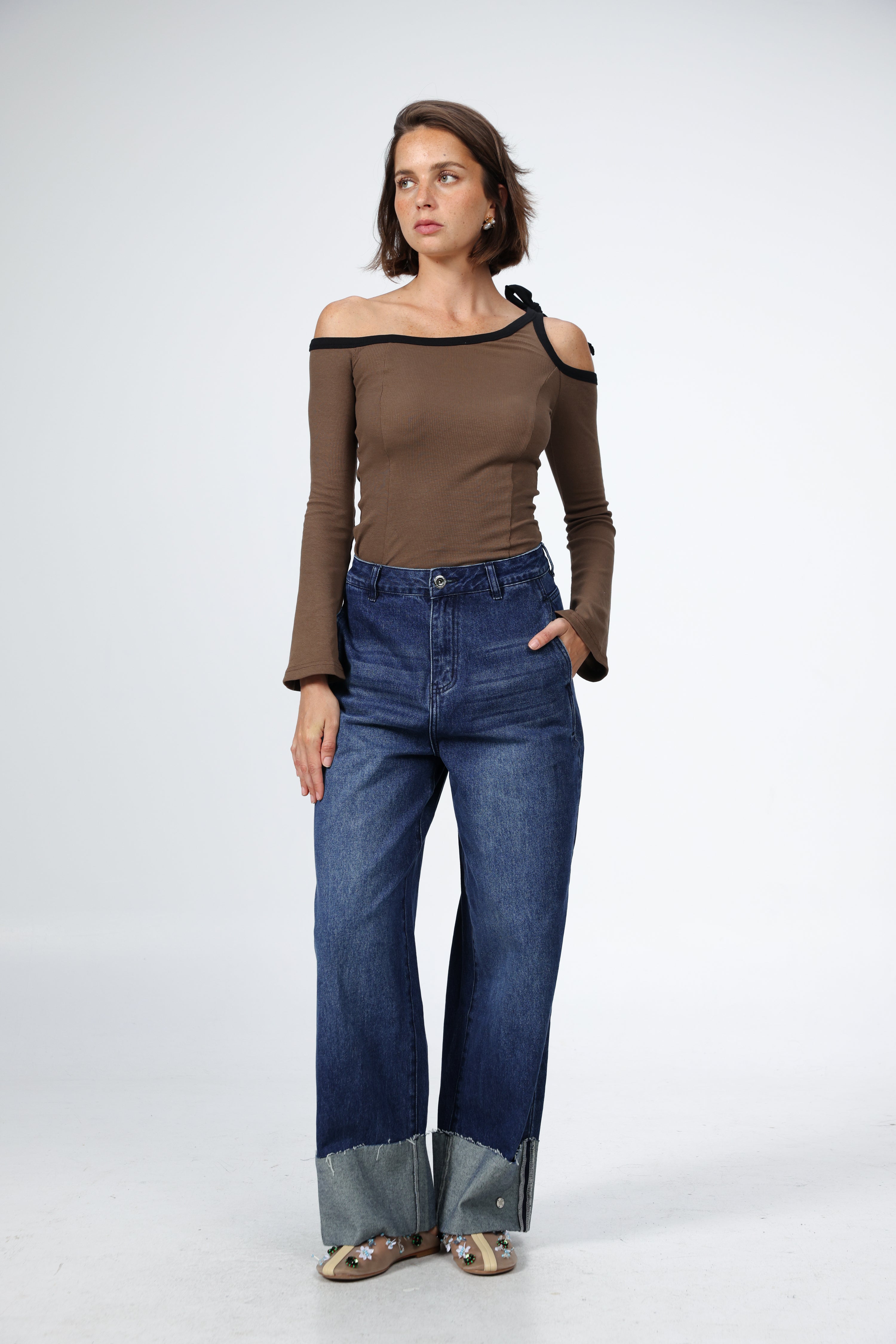 Star 503 Blue Folded Hem Denim – SEESTARZ