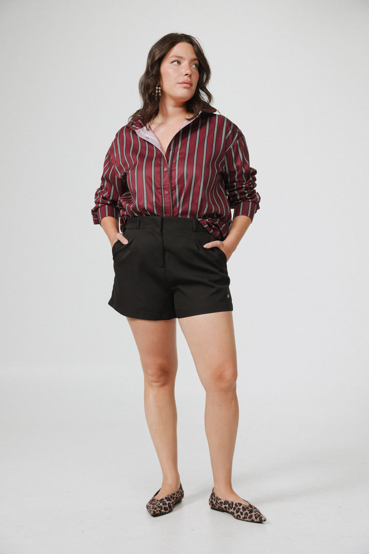 Hallway Navy Buttoned Shirt
