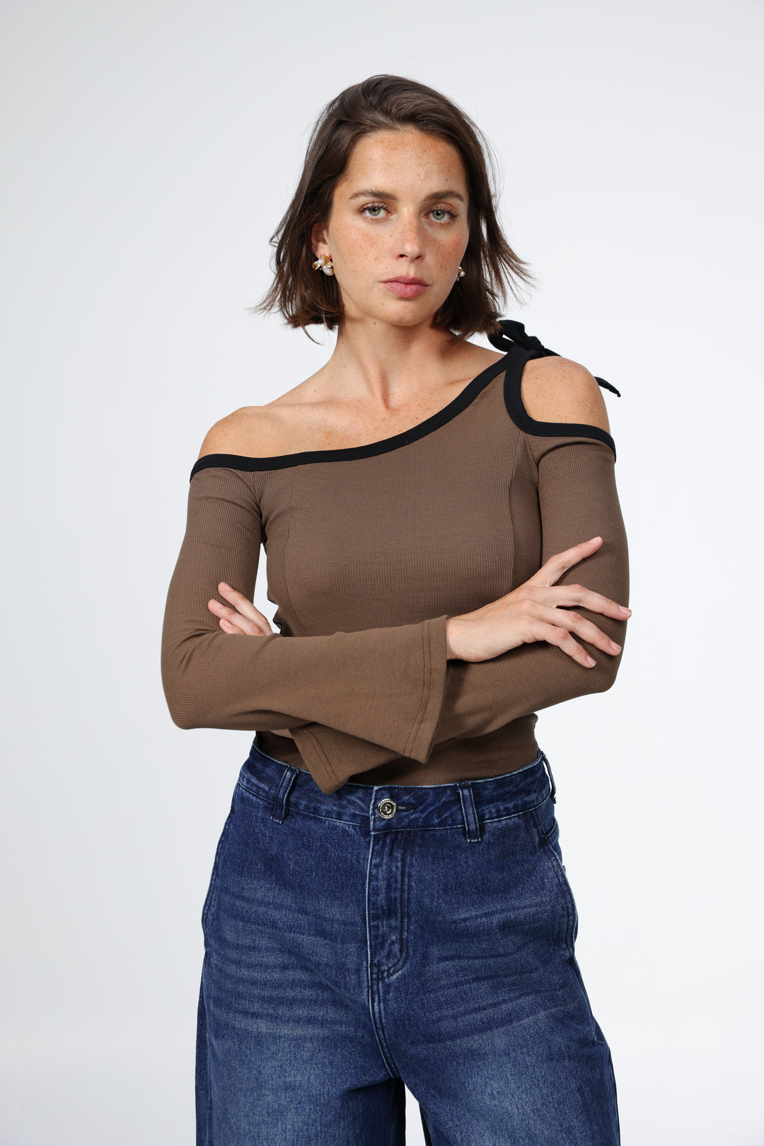 Tied Brown Shirt