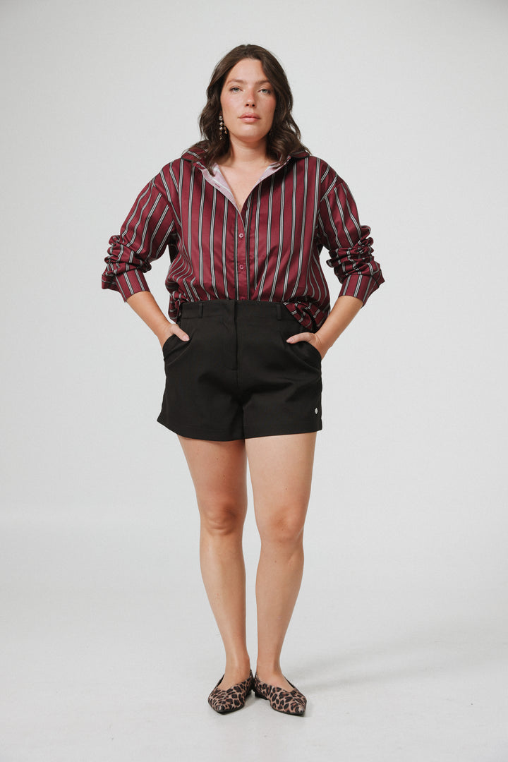 Hallway Wine Buttoned Shirt