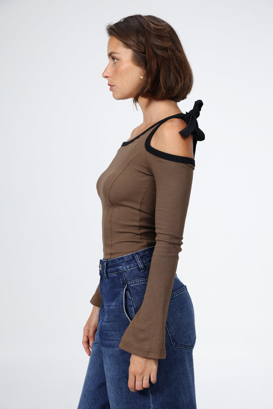 Tied Brown Shirt