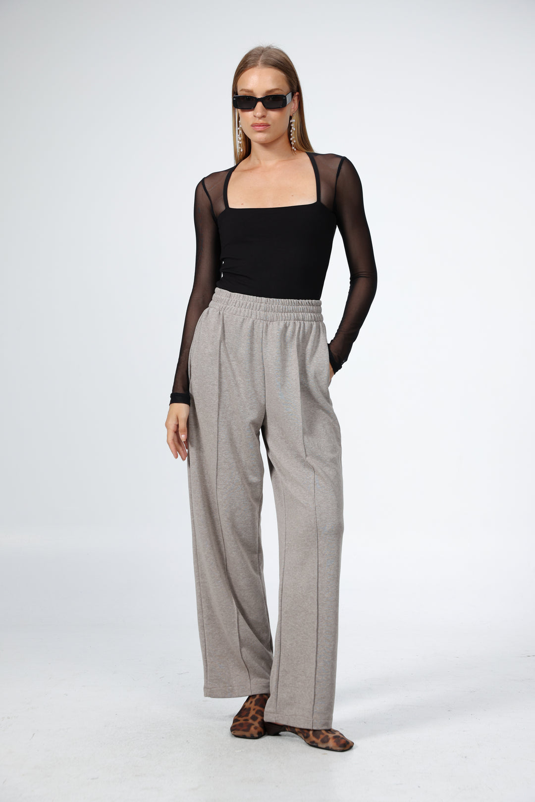 Yourself Black Mesh Shirt