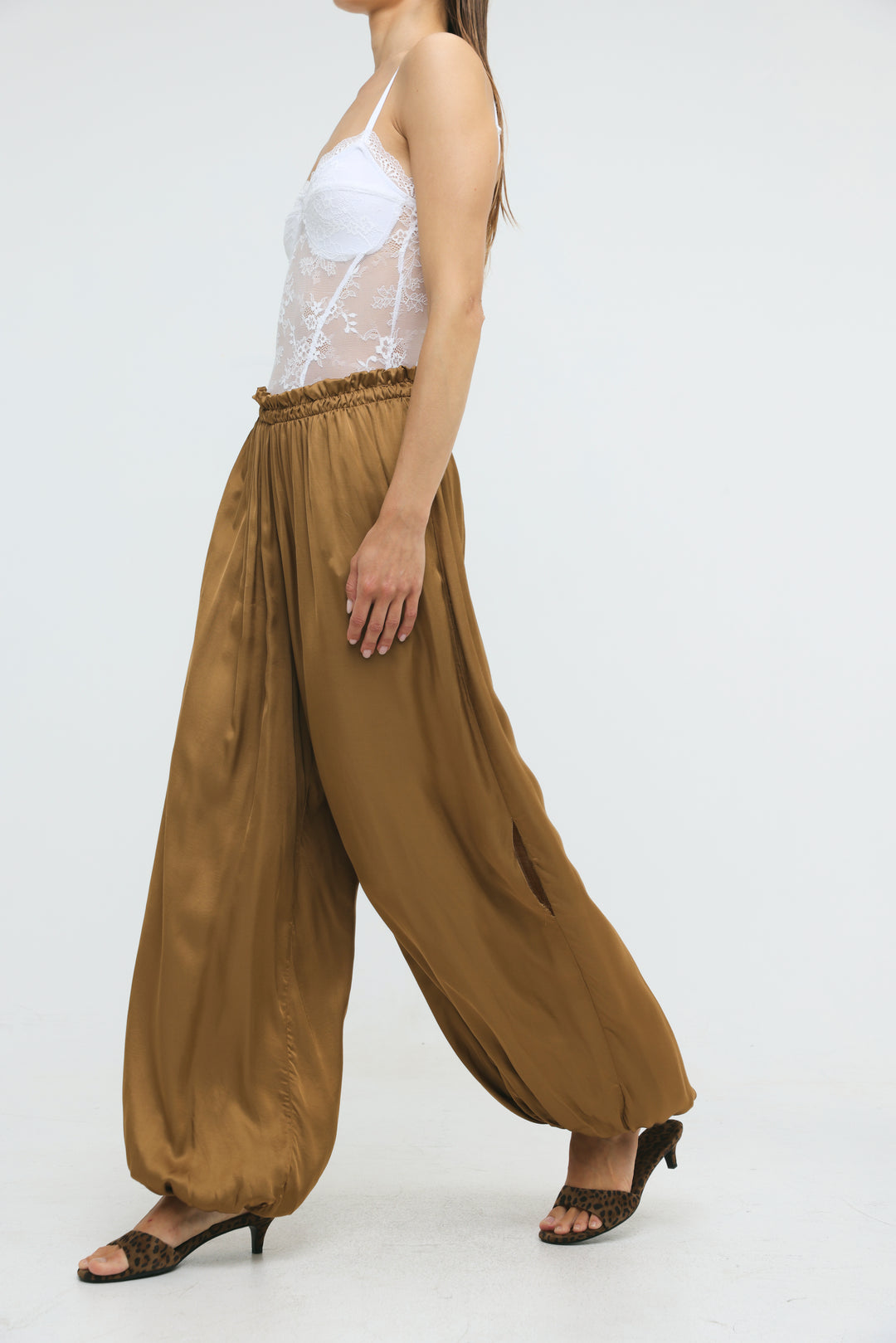Gloss Brown Balloon Bottoms