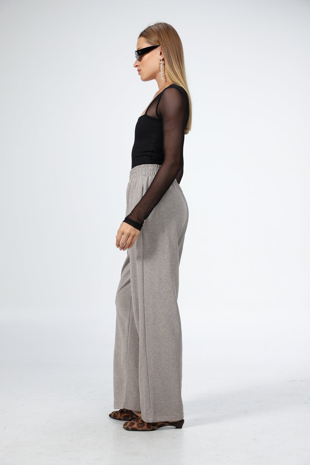 Yourself Black Mesh Shirt