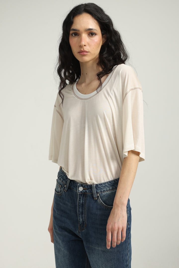 Clean20 Cream T-Shirt