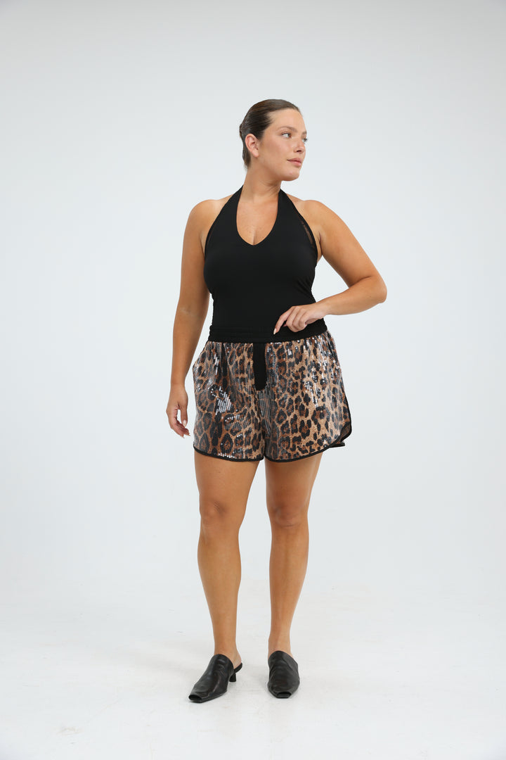 Scene Leopard Shorts