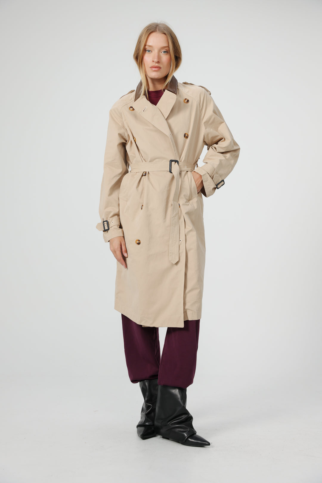 Beige Trench Coat