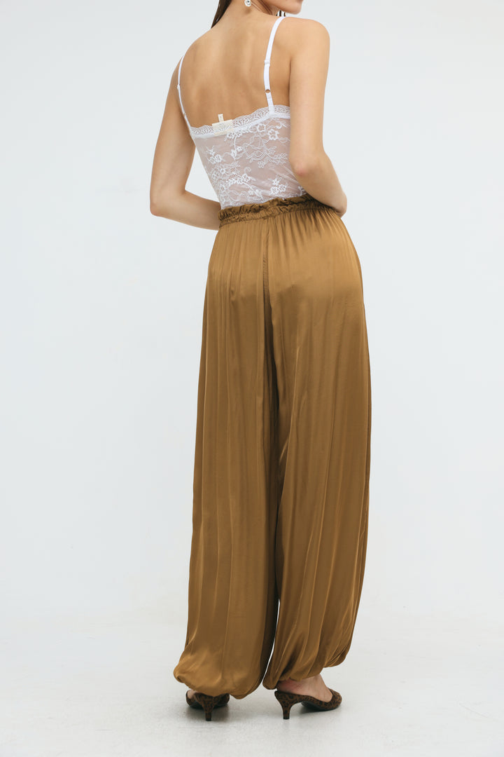 Gloss Brown Balloon Bottoms