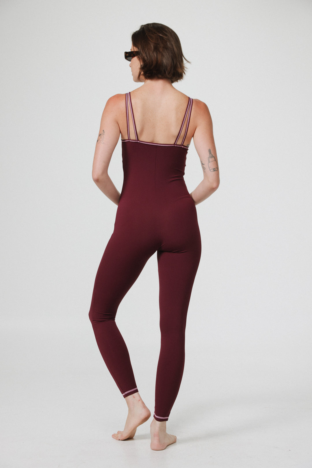 Arad Long Wine Jumpsuit