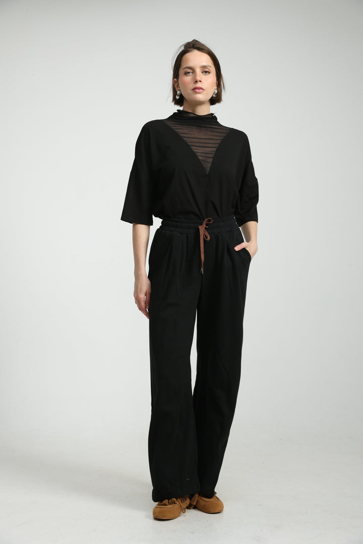 Familiar Black Joggers