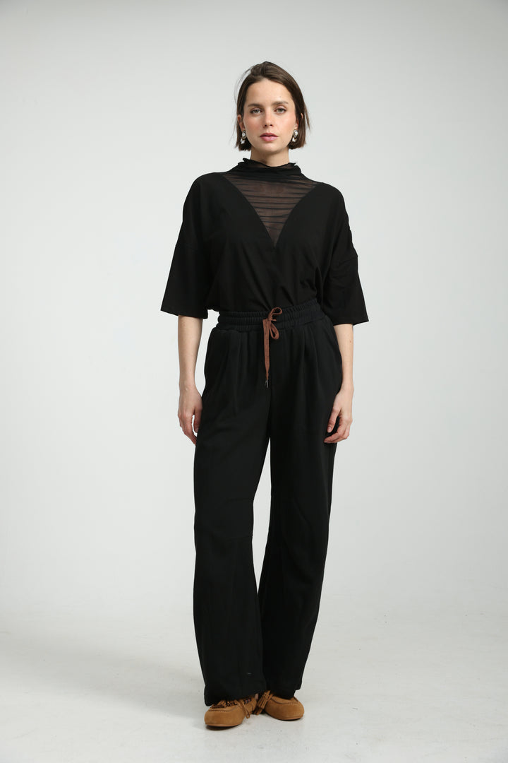 Familiar Black Joggers