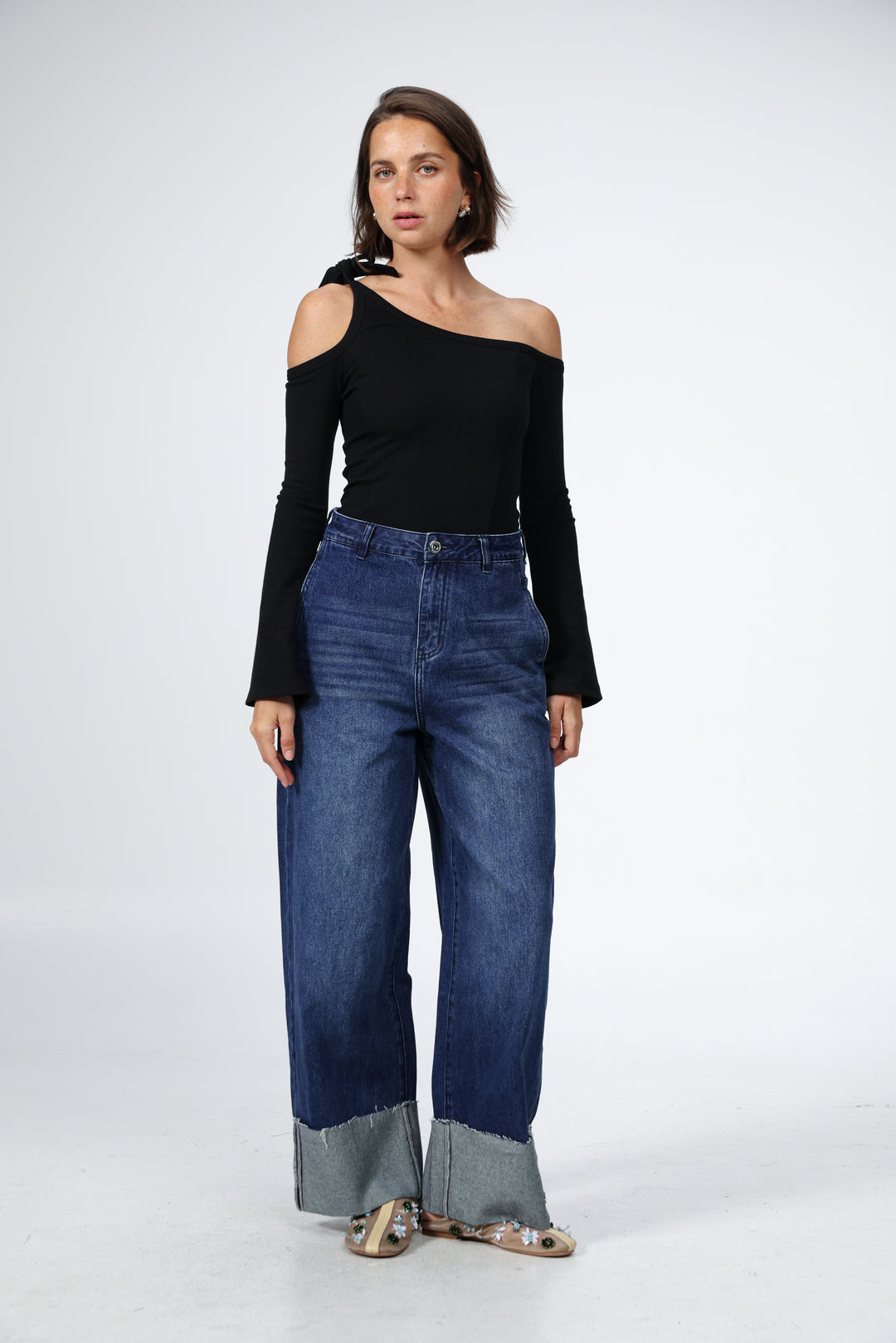 Tied Black Shirt