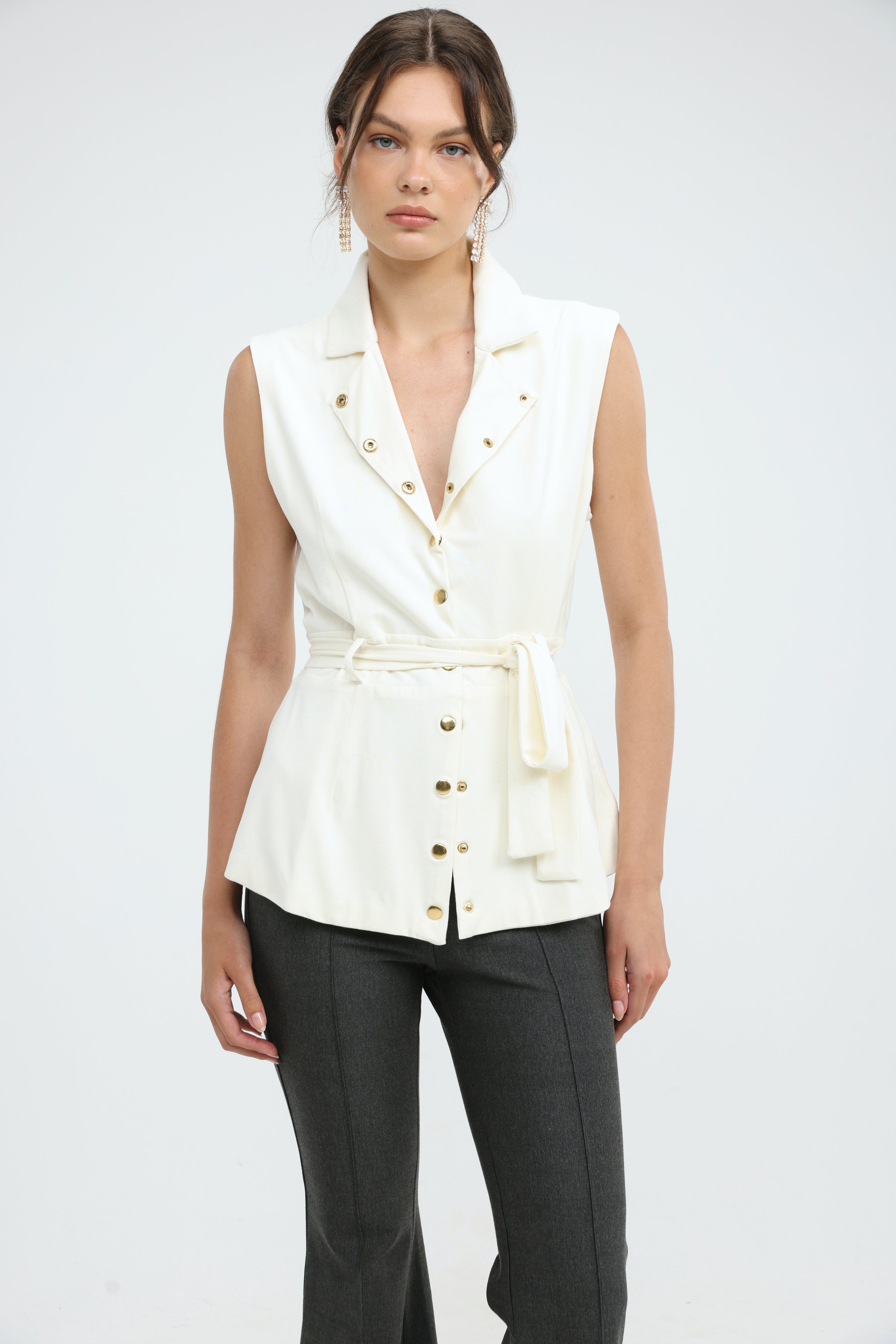 Clipboard Cream Vest – SEESTARZ