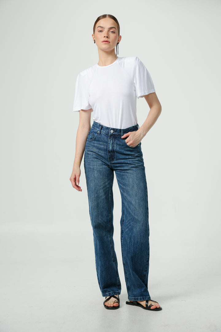 Trust White Padded T-Shirt