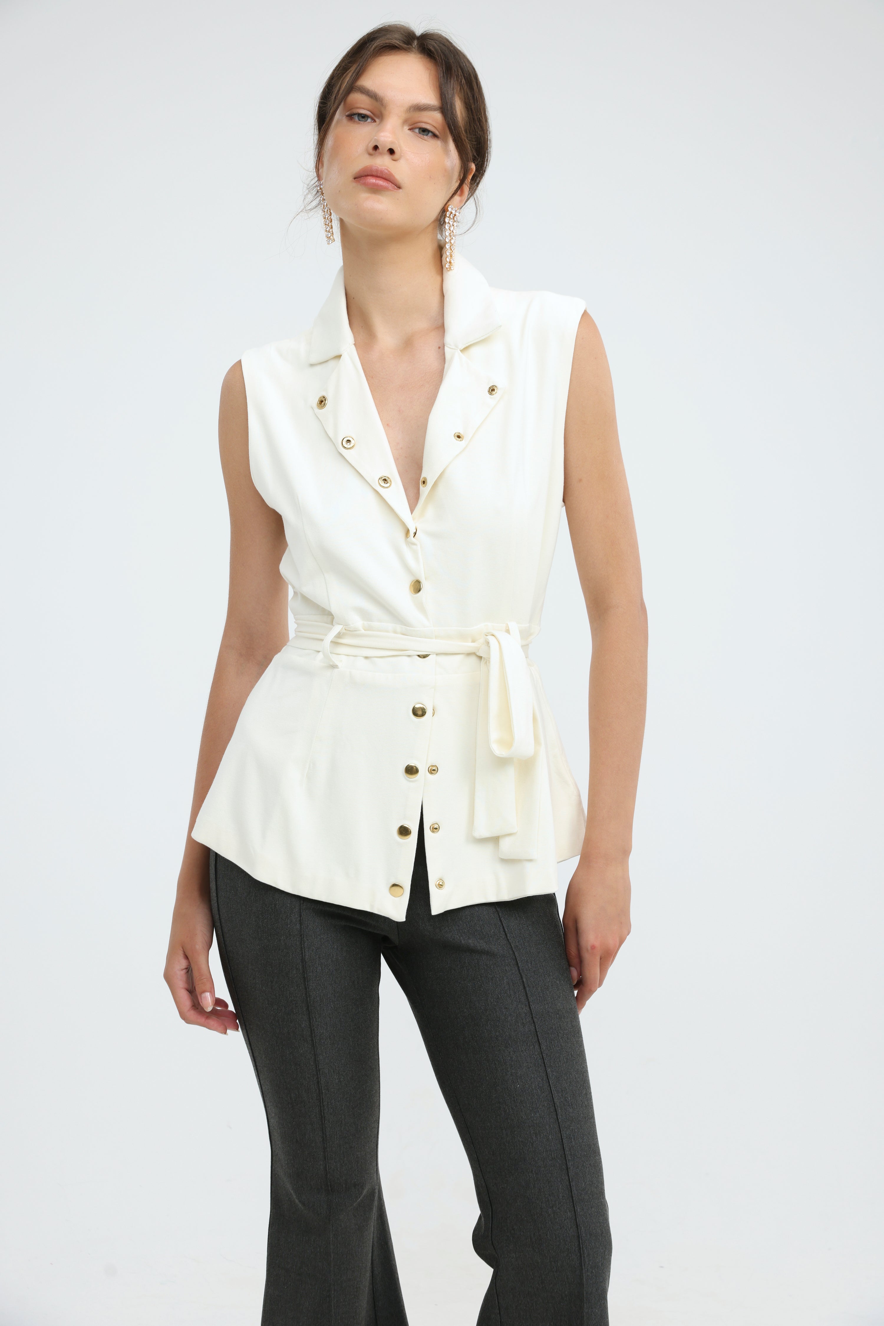 Clipboard Cream Vest – SEESTARZ