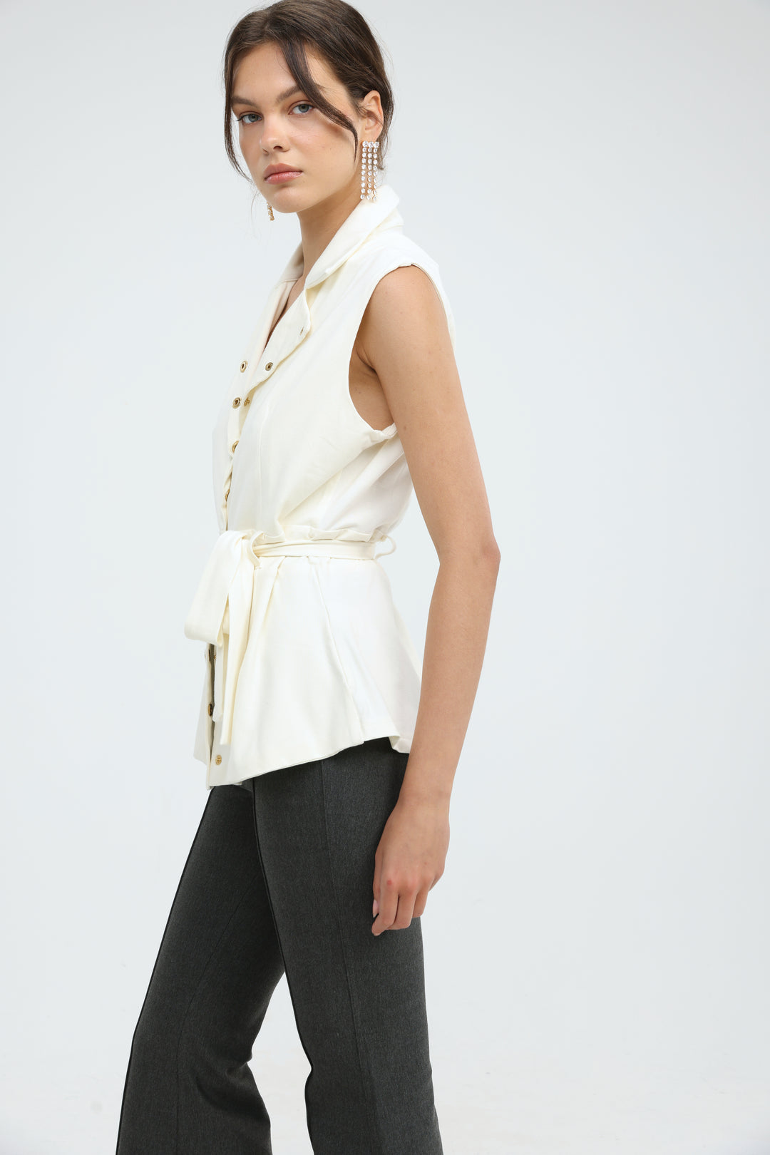 Clipboard Cream Vest