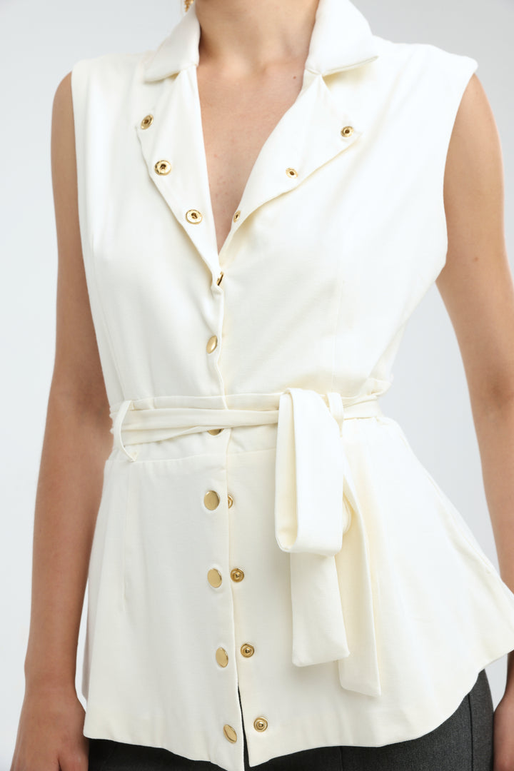Clipboard Cream Vest