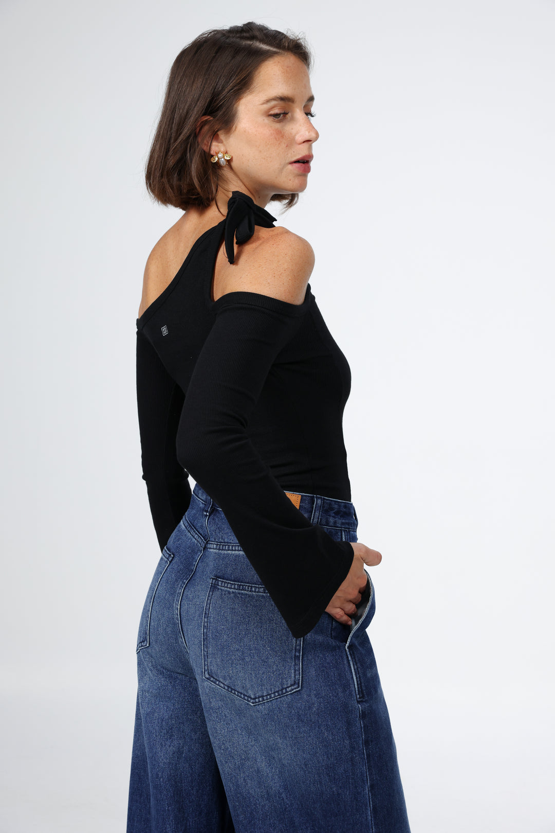 Tied Black Shirt