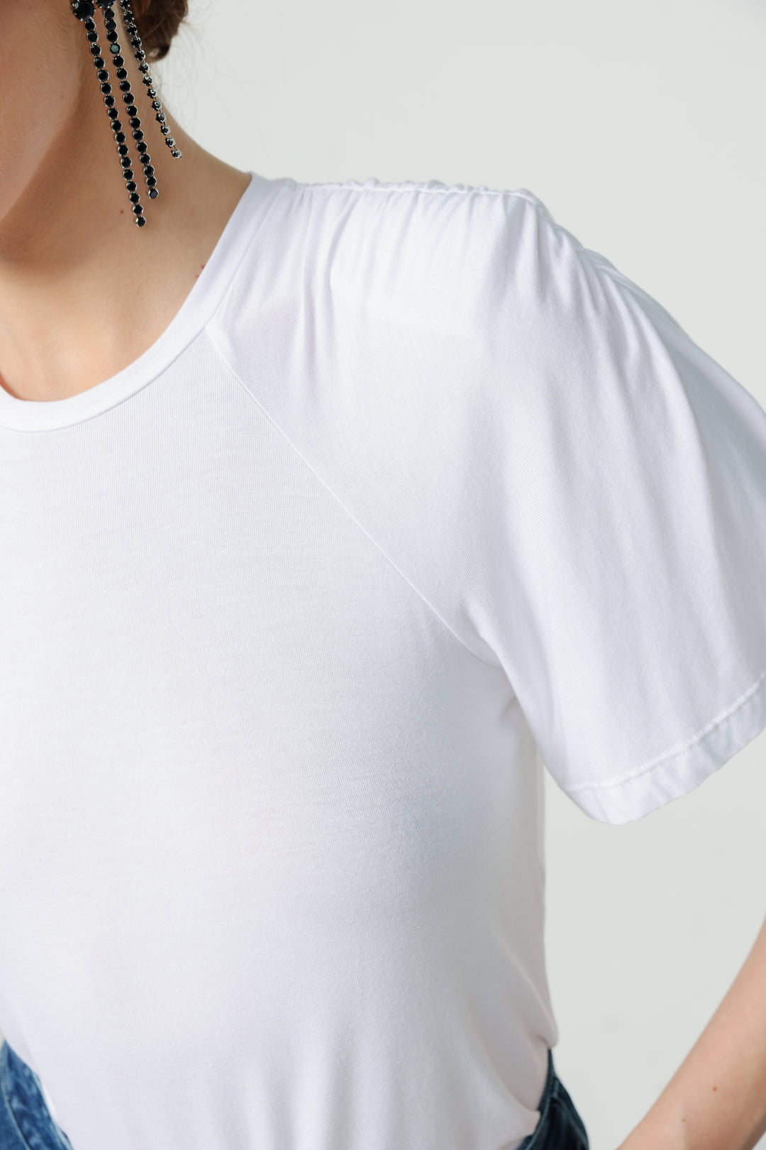 Trust White Padded T-Shirt