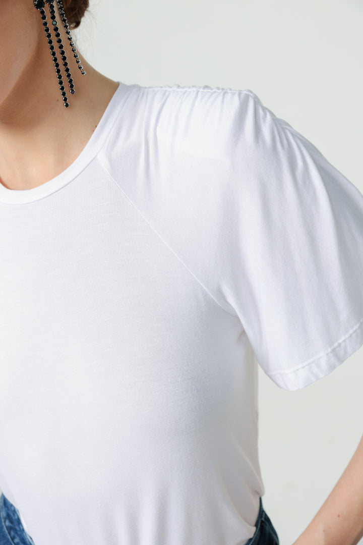 Trust White Padded T-Shirt