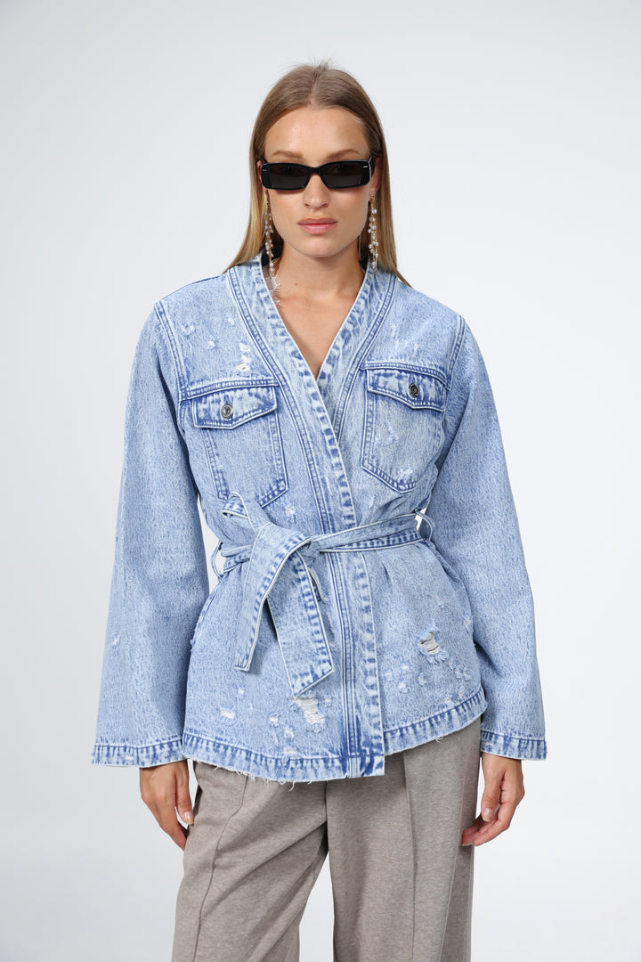 Denim Blue Kimono