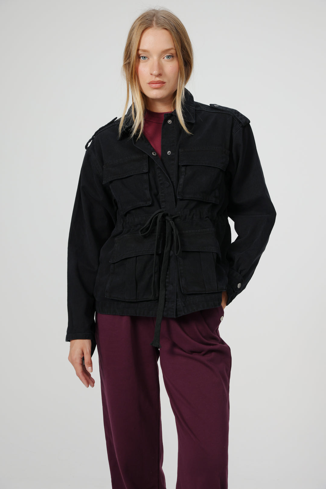 Hackney Black Denim Jacket