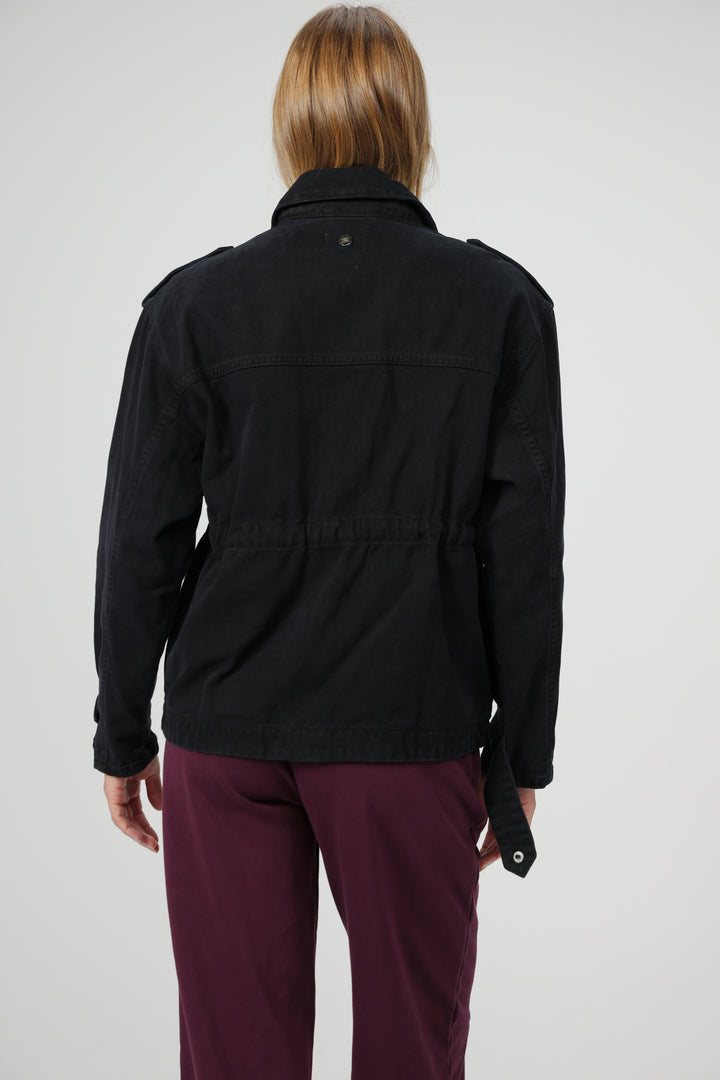 Hackney Black Denim Jacket