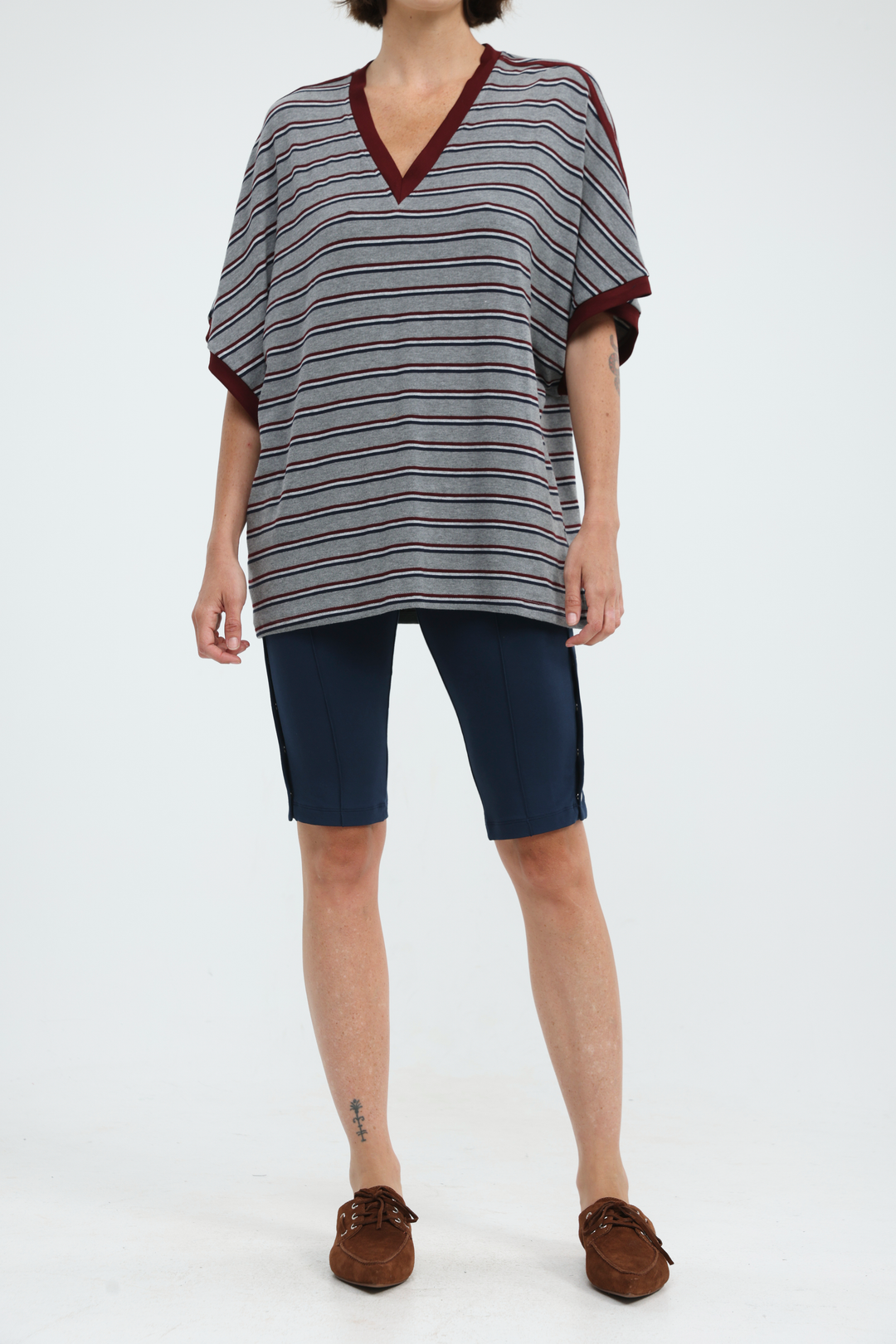 Snaps Navy Leggings
