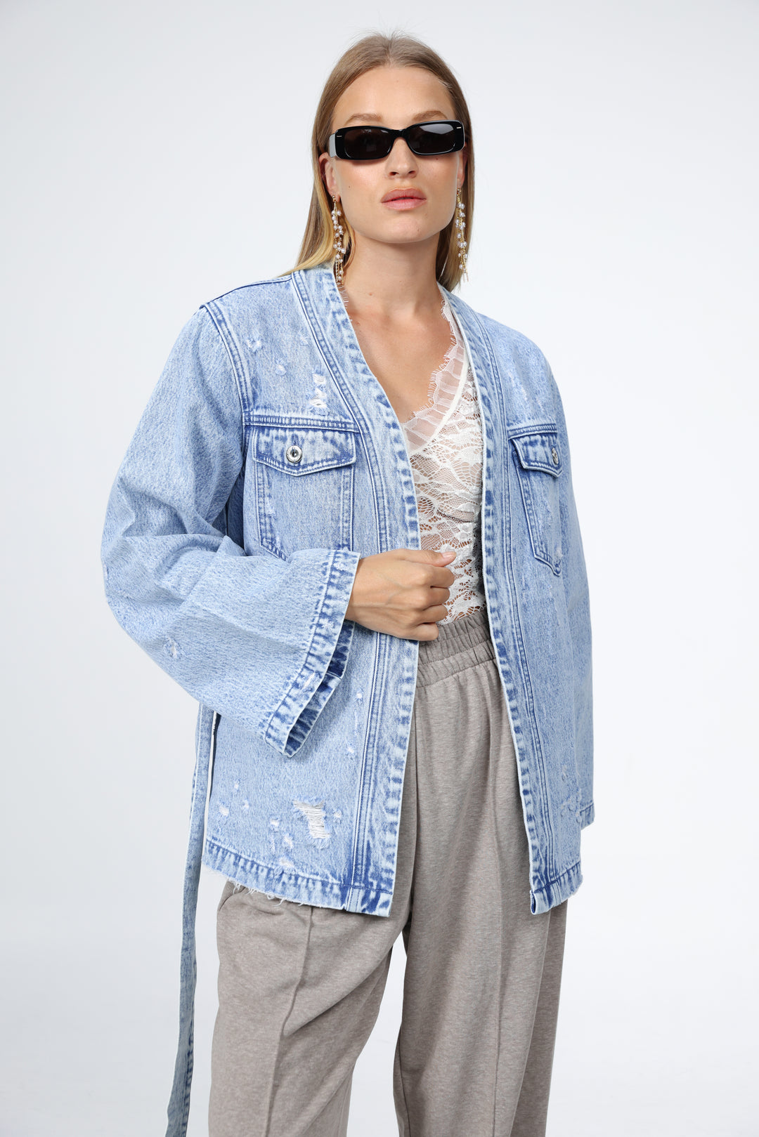 Denim Blue Kimono