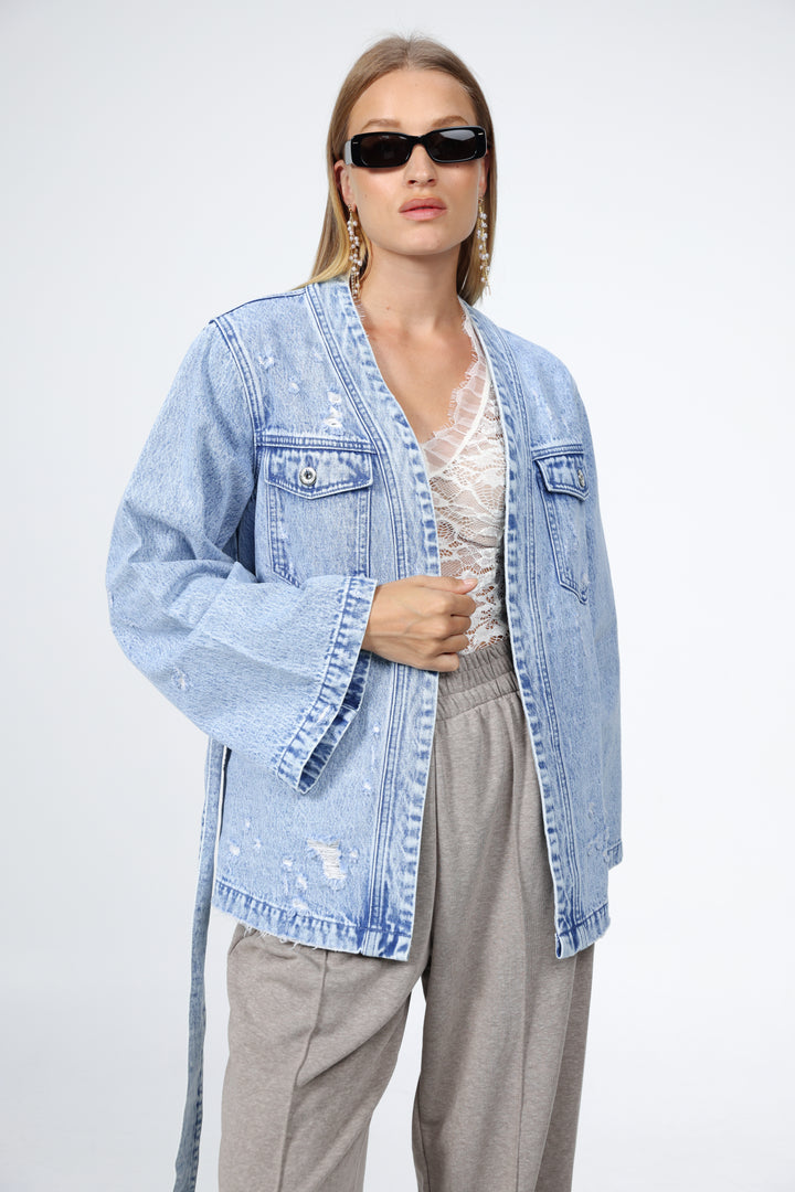 Denim Blue Kimono