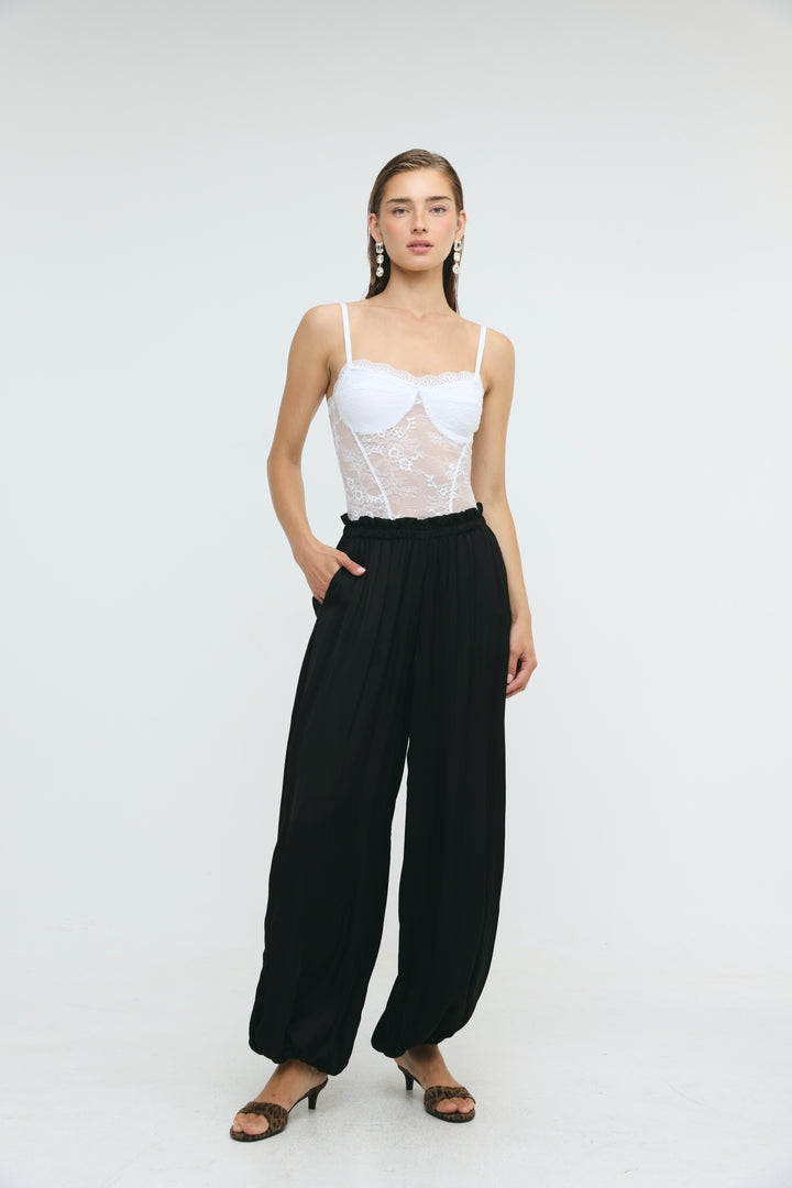 Gloss Black Balloon Bottoms