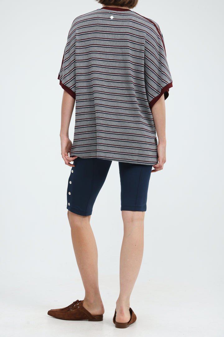 Snaps Navy Leggings