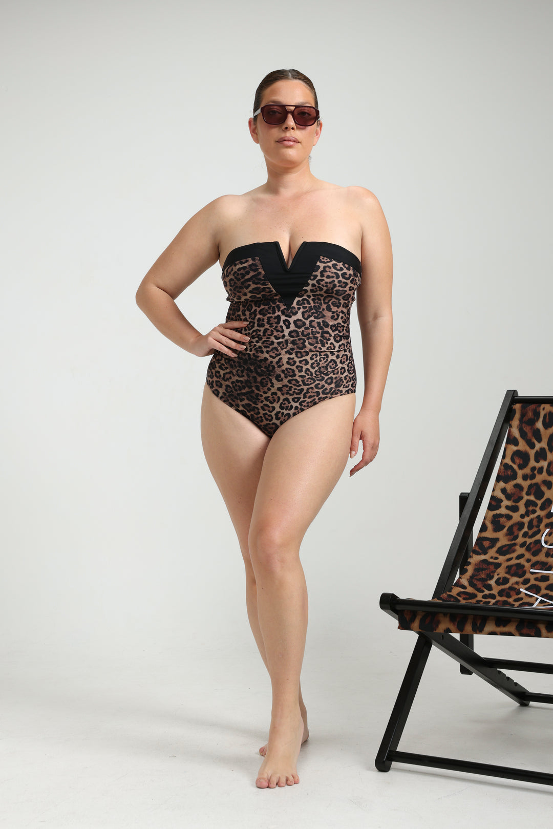 Impressionism Wine/Pink Swimsuit