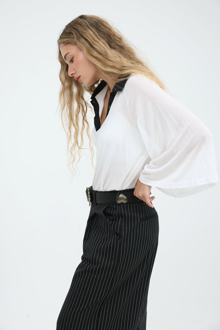 Scope White/Black Polo
