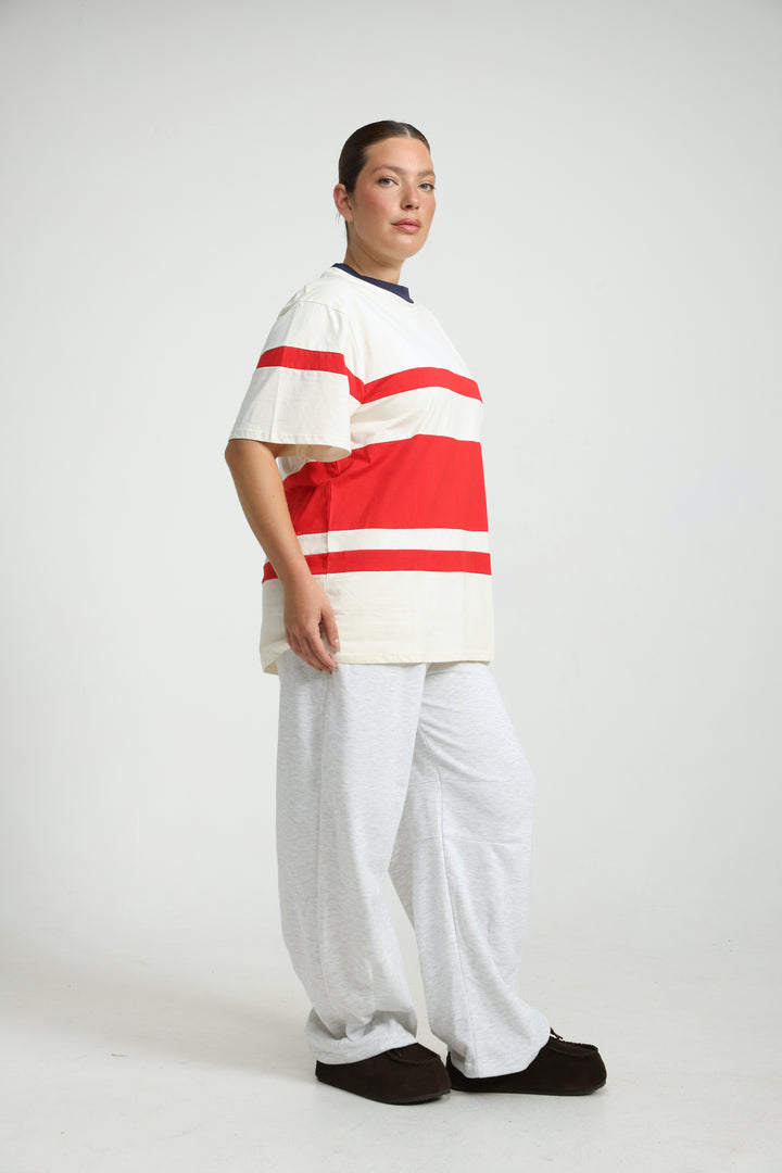 Harmony White/Red T-Shirt
