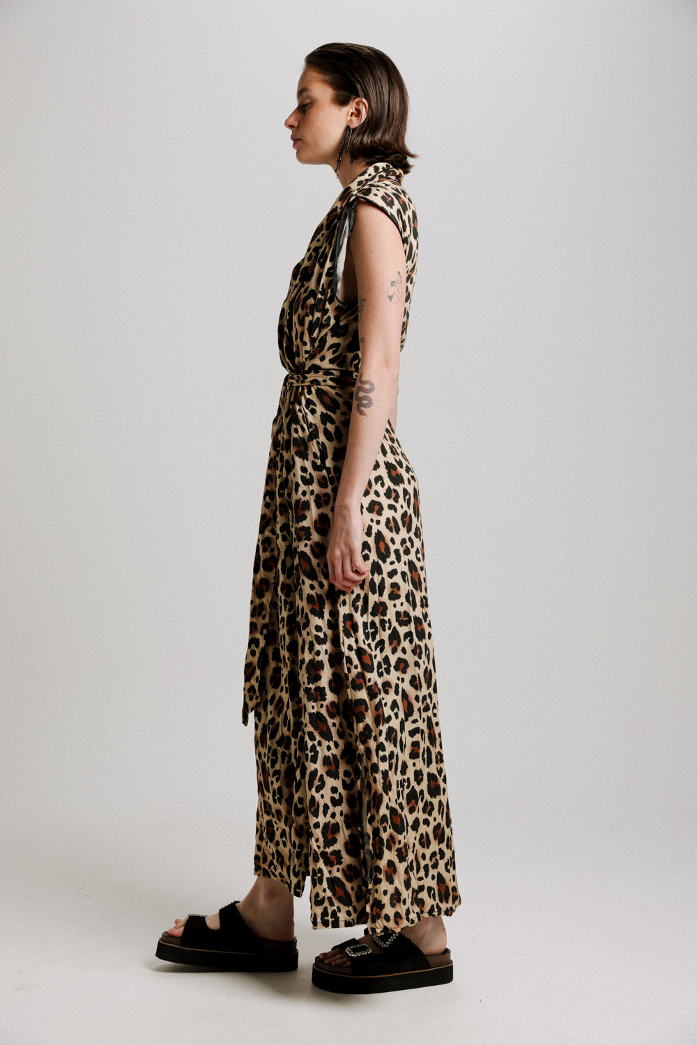 Wrap Leopard Dress