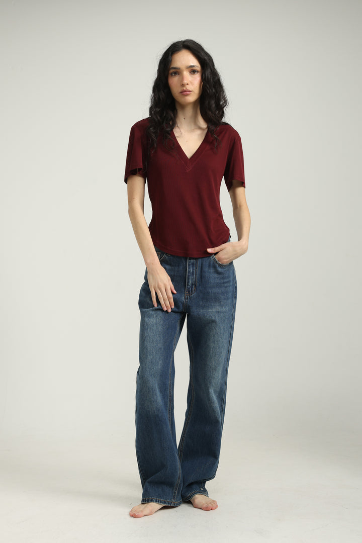 Clean23 Wine V T-Shirt