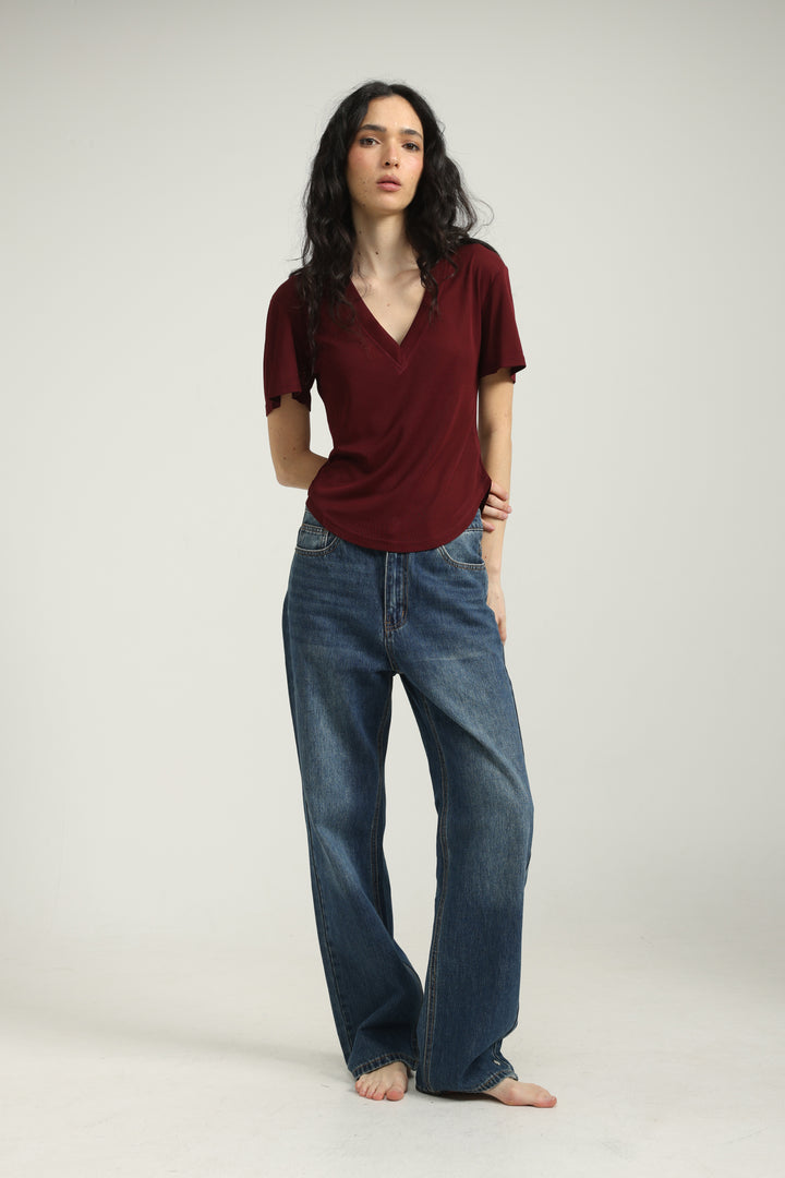 Clean23 Wine V T-Shirt