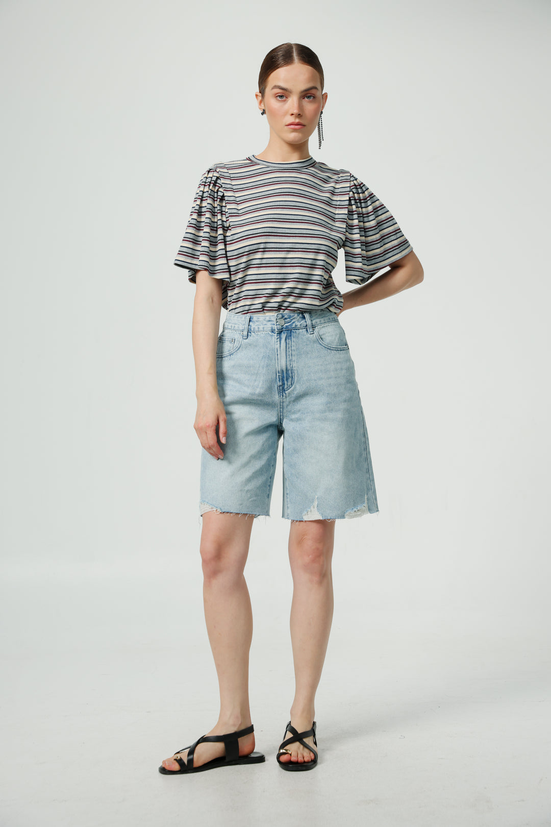 First Grey Stripes T-Shirt