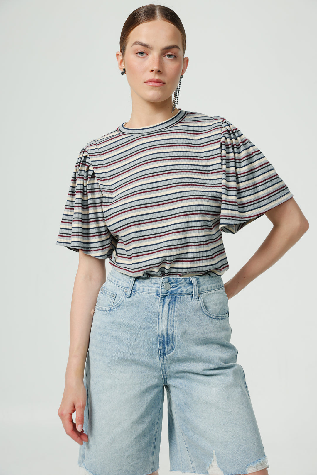 First Grey Stripes T-Shirt