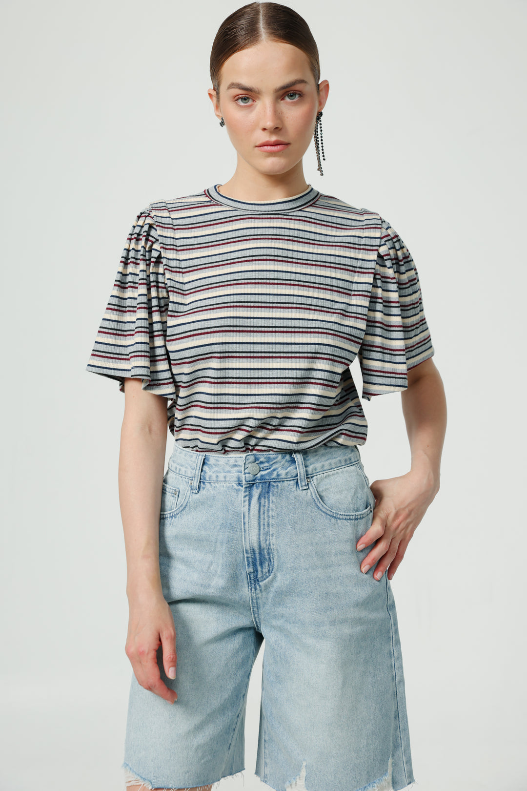 First Grey Stripes T-Shirt